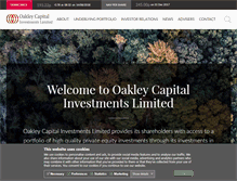 Tablet Screenshot of oakleycapitalinvestments.com